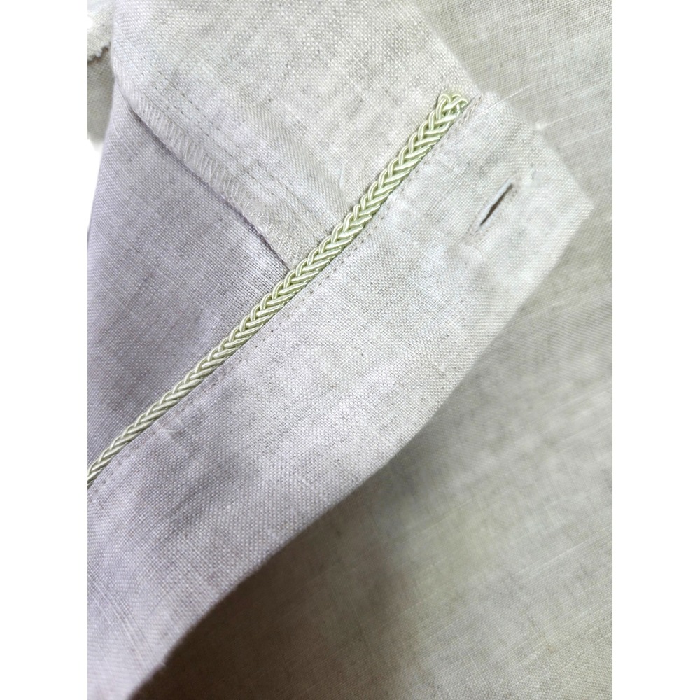 Totême Mayfair Linen Trousers Ivory Cream Straight Leg Pants Women's M - Picture 9 of 11